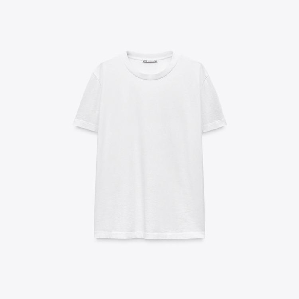 ZARA Women’s XS White Cotton T-Shirt